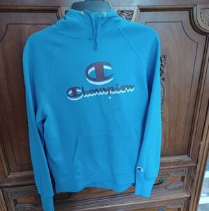 Champion Teal Pullover Hoodie